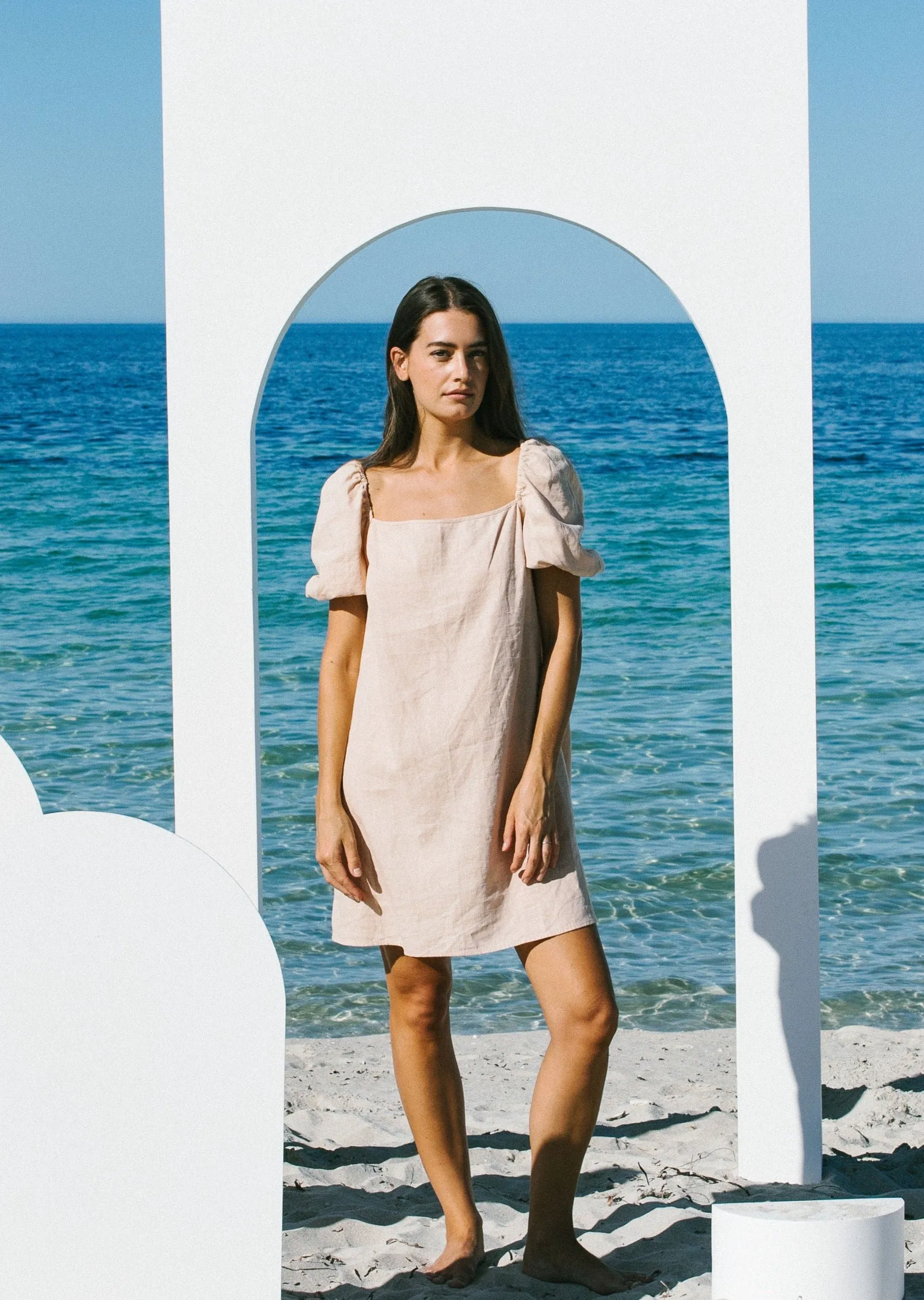 Shift Dress // Sand