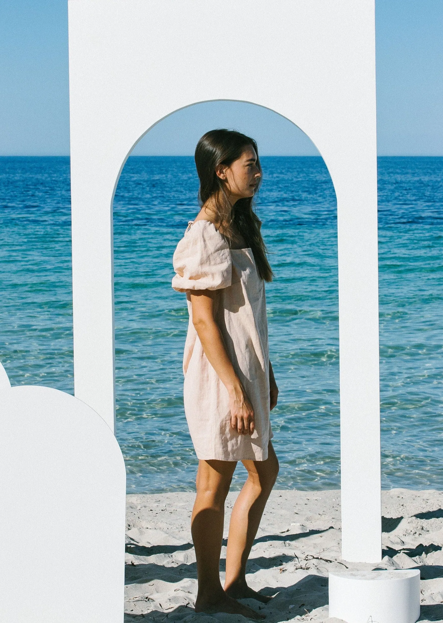 Shift Dress // Sand