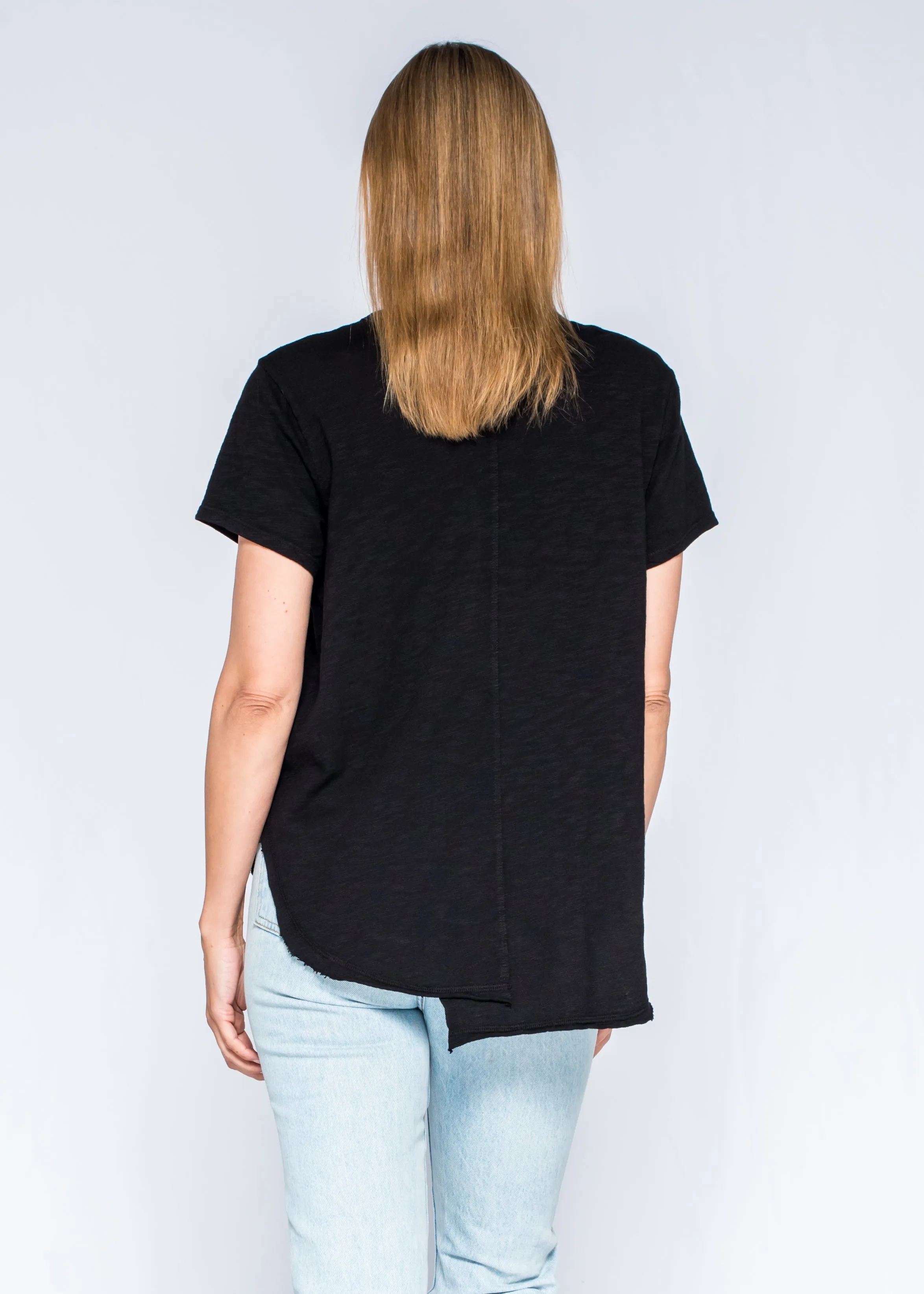 Shifted Shrunken Henley Short Sleeve Tee