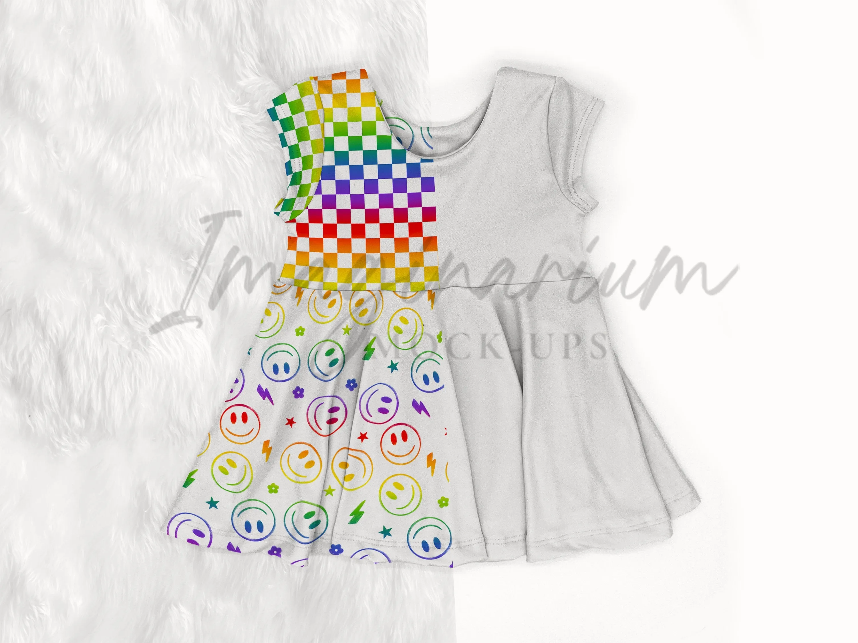 Short Sleeve Peplum Top Mockup, Realistic Shirt Mock Up for Photoshop and Procreate