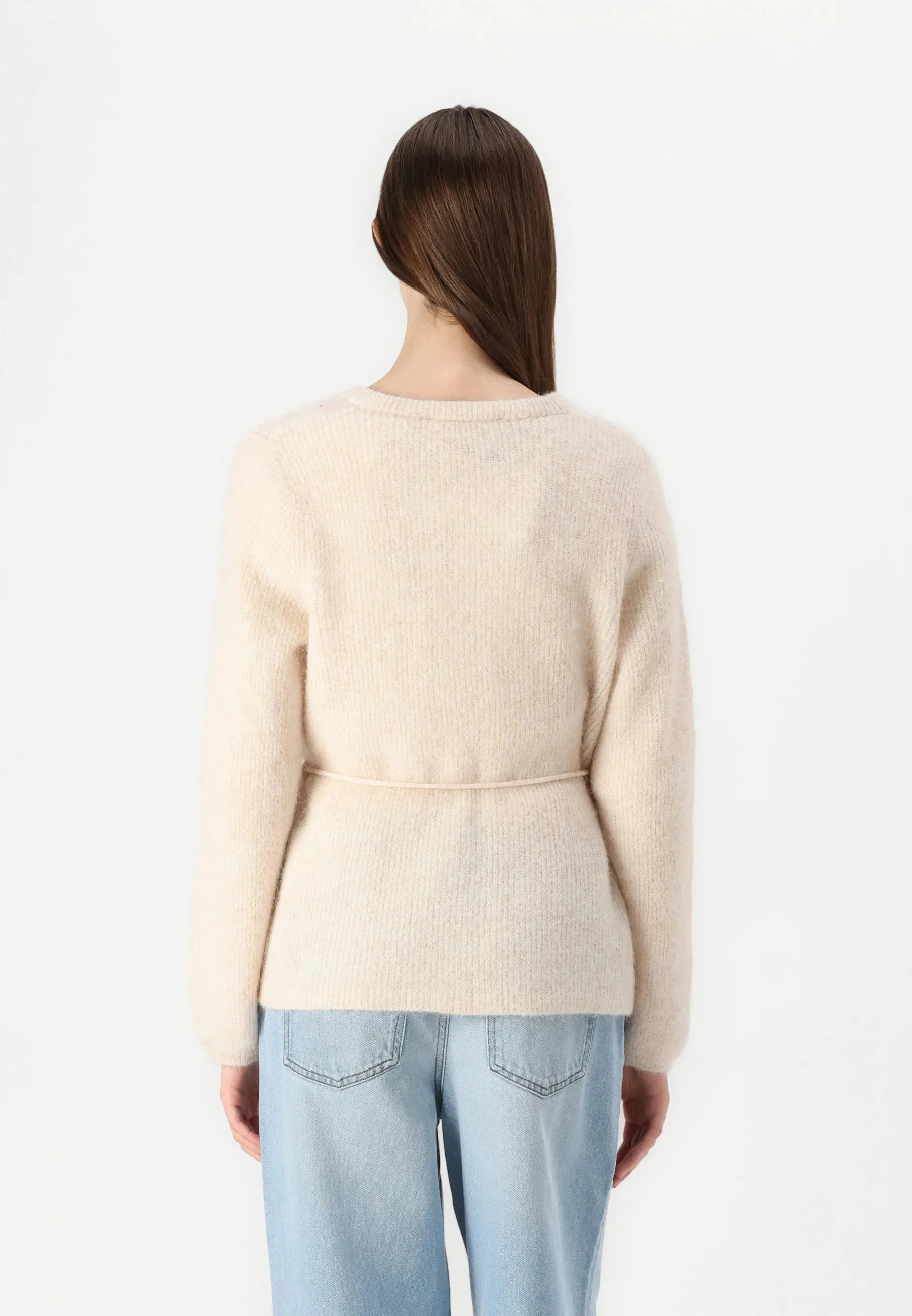 Sia Belted Wool Cradigan