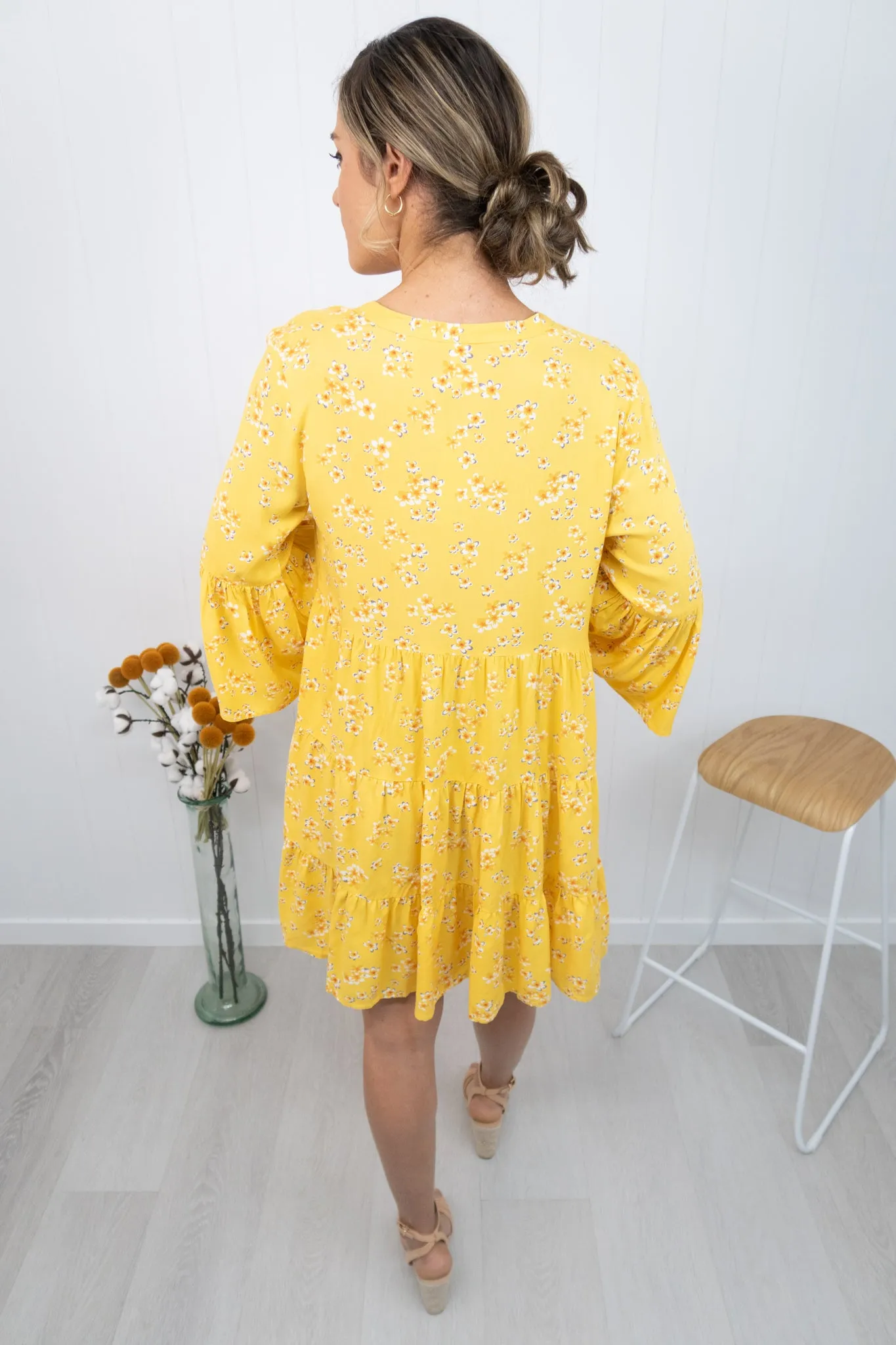 Sienna Dress -Yellow