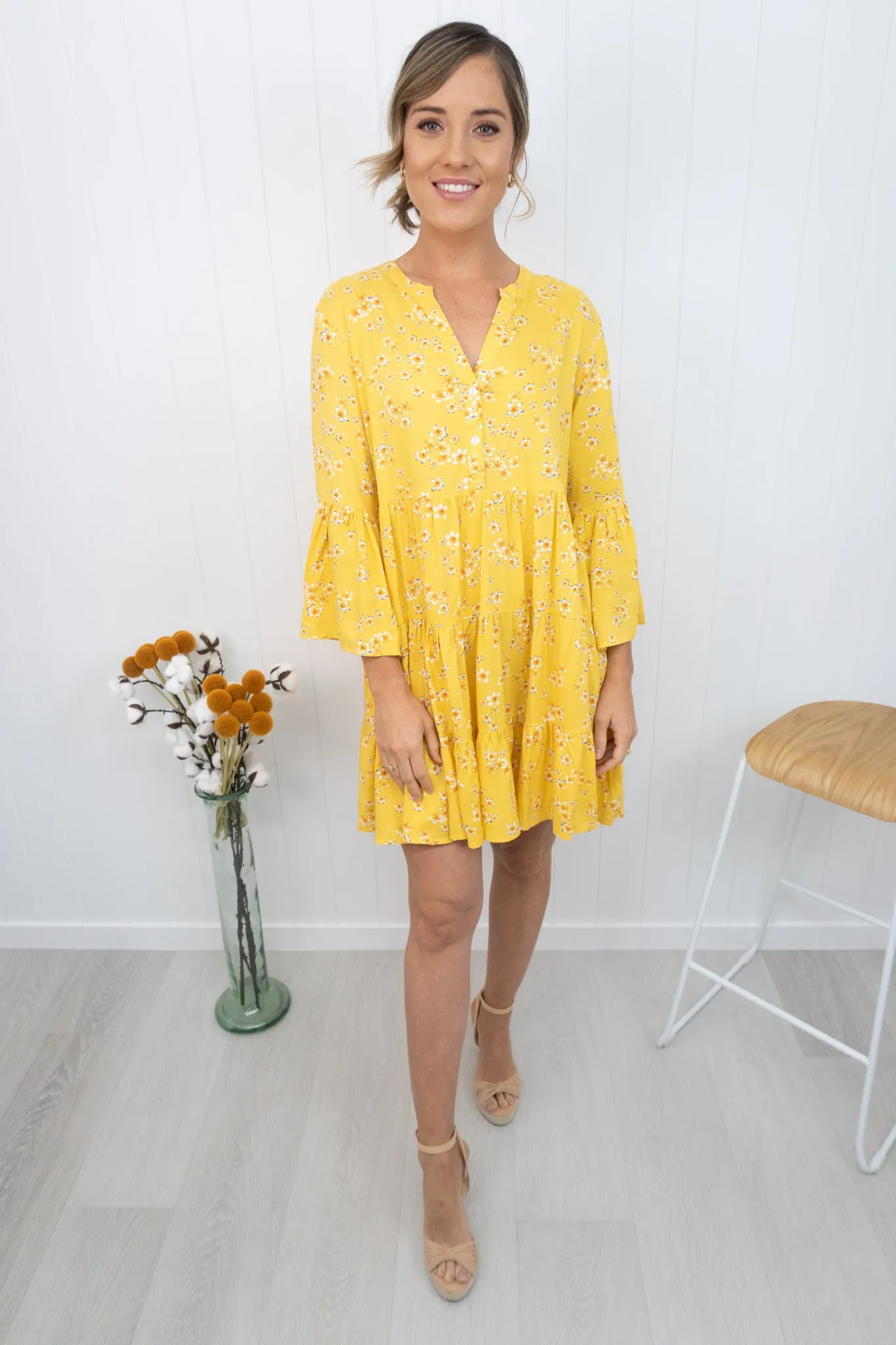 Sienna Dress -Yellow