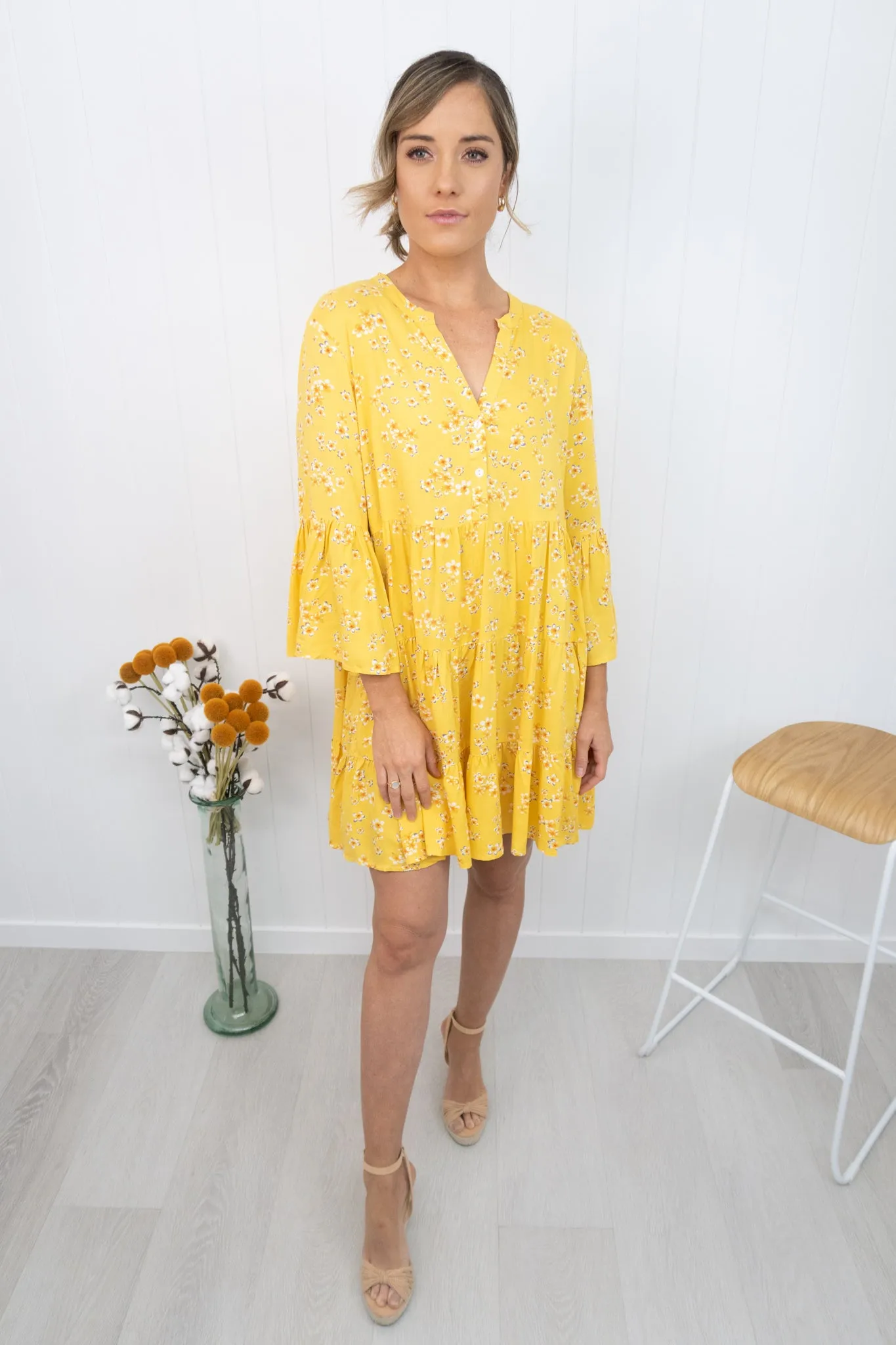 Sienna Dress -Yellow