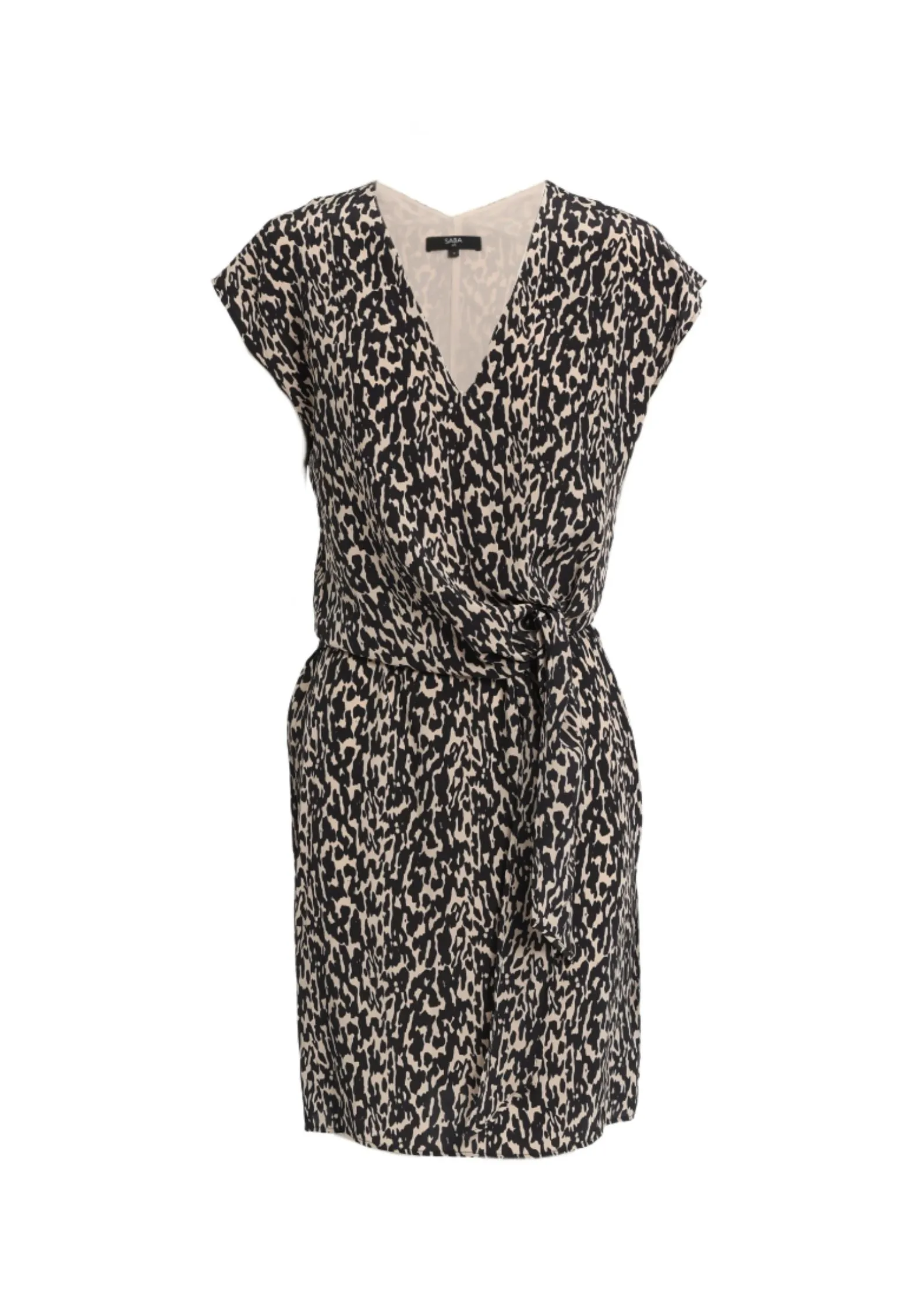 Silk Shift Print Mini Dress