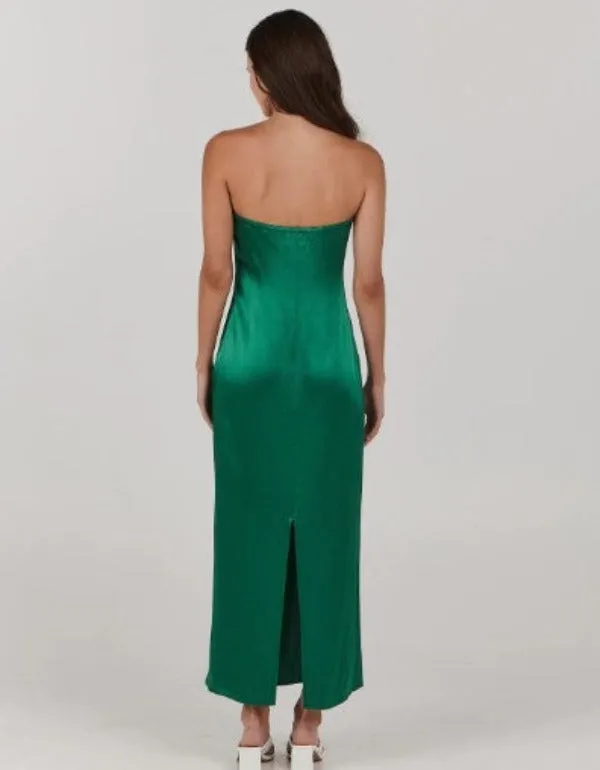 Sinead Midi Dress Emerald Green