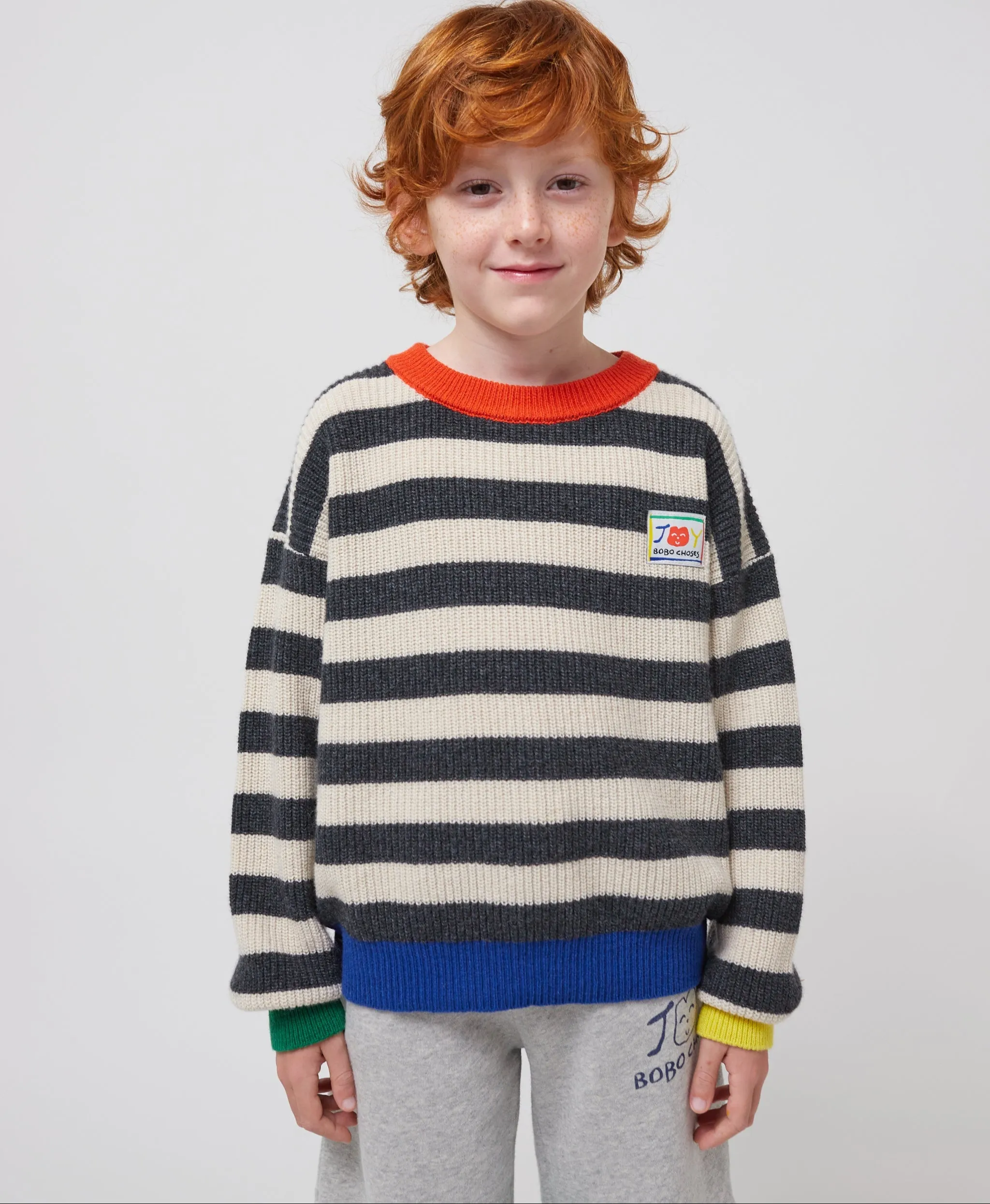 Smiling Stripes Jumper, Multicolor