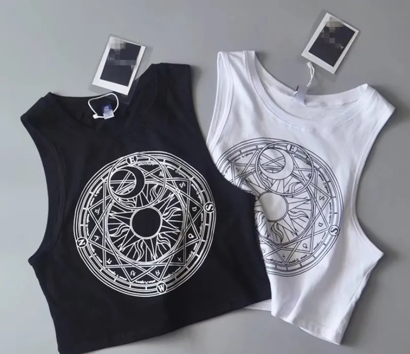 Solar/Lunar Cropped Tank Tops