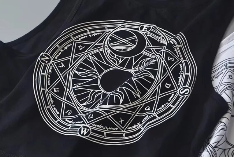 Solar/Lunar Cropped Tank Tops