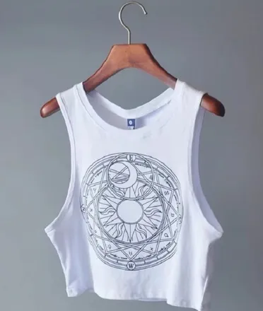 Solar/Lunar Cropped Tank Tops