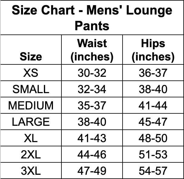 Solids Sale Mens' Lounge Pants