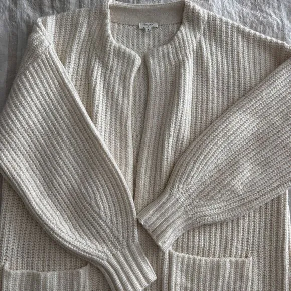 Splendid x @Cellajaneblog Open Cardigan S White