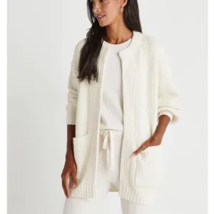 Splendid x @Cellajaneblog Open Cardigan S White