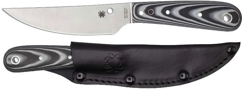 Spyderco - Bow River Plain Edge w/Leather Sheath {Phil Wilson Design}