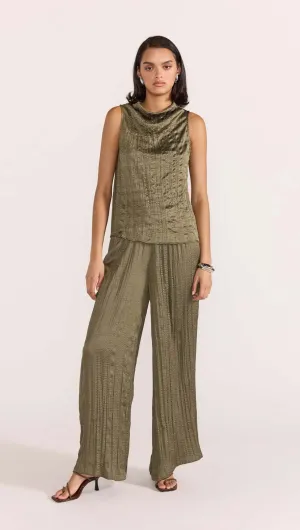 STAPLE THE LABEL THALIA DRAWSTRING PANTS OLIVE