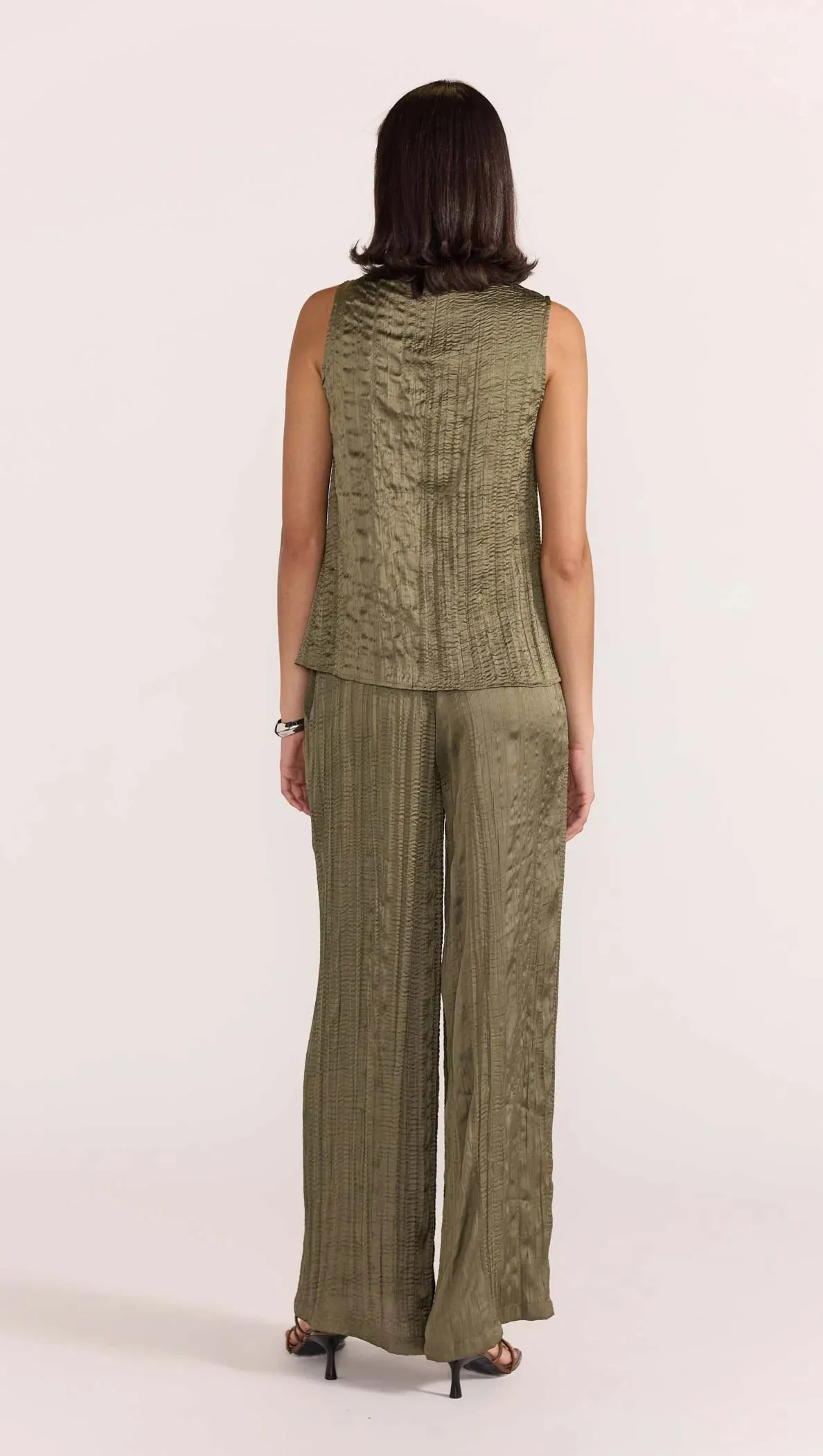 STAPLE THE LABEL THALIA DRAWSTRING PANTS OLIVE