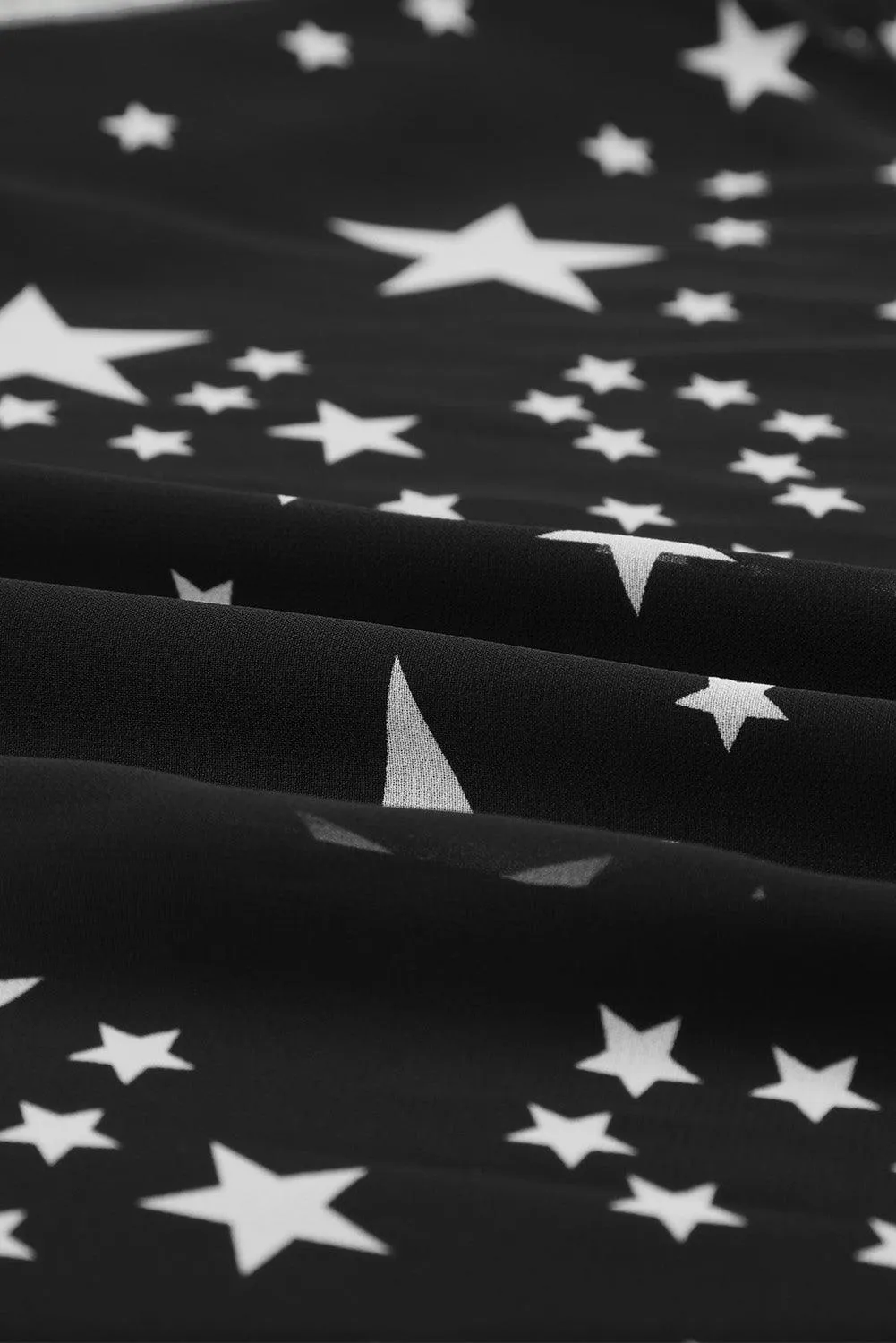 Star Pattern V-Neck Tunic Dress