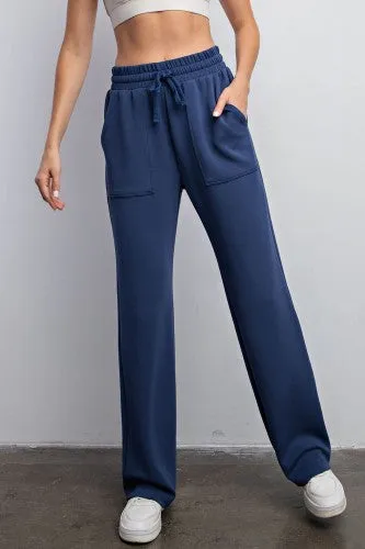 Straight Lounge Pants with Pockets