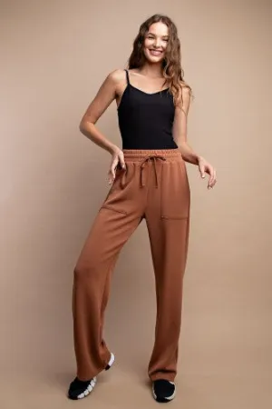 Straight Lounge Pants with Pockets