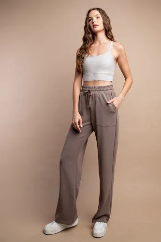 Straight Lounge Pants with Pockets