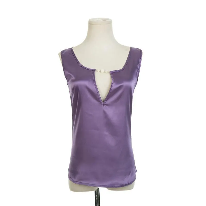 Style Low V-neck Sleeveless Womens Tank Top Loose Cotton Halter Women Tops 12 Colors S M L XL XXL XXXL