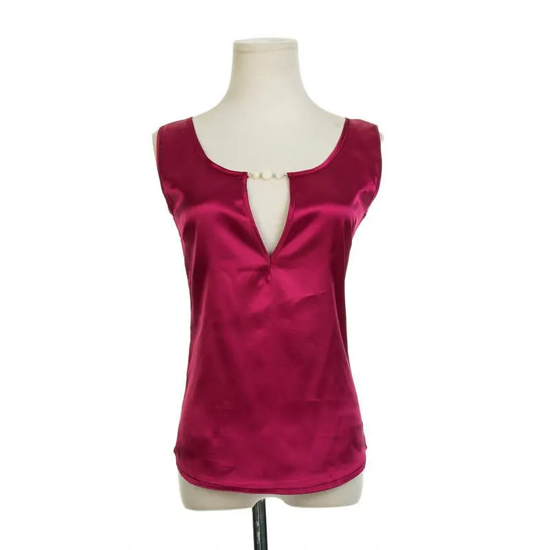 Style Low V-neck Sleeveless Womens Tank Top Loose Cotton Halter Women Tops 12 Colors S M L XL XXL XXXL