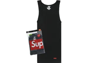 Supreme Hanes Tagless Tank Tops Black