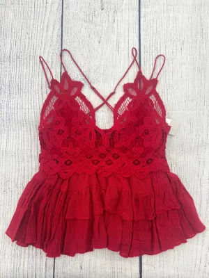 Tank Top By Free People In Red, Size: Xs