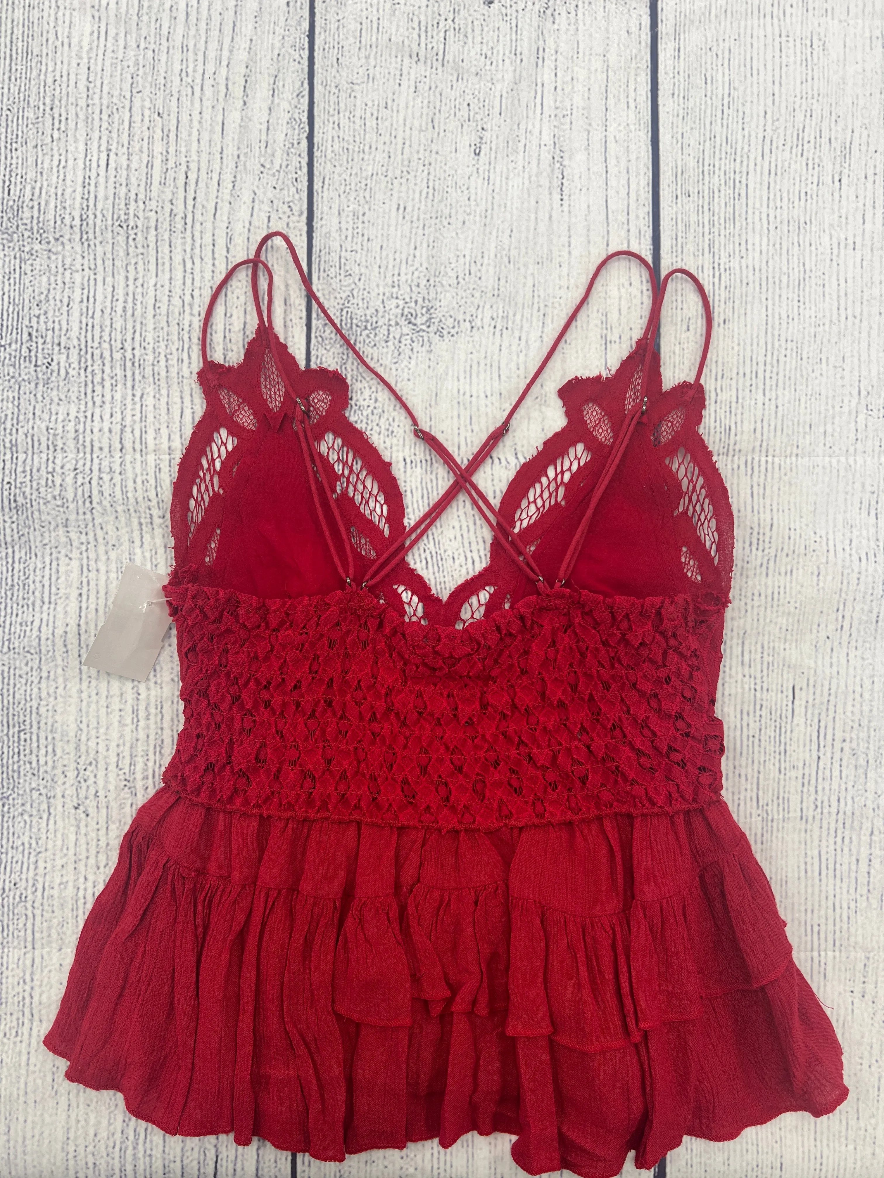 Tank Top By Free People In Red, Size: Xs