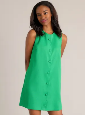 Tate Scallop Mini Dress - Grass Green [Prosperina]