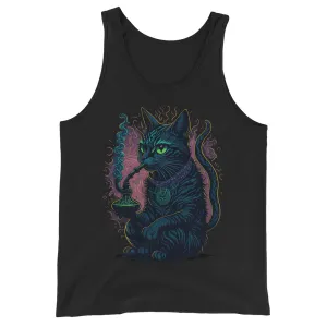 Techno Tank Top | Psychedelic Cat
