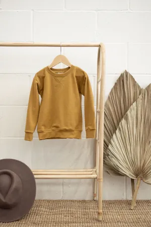 TERRY CREW NECK SWEATER 6/7Y