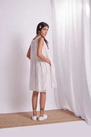 The Plavate I Gora Cool as a cucumber Dress Silk Pink Sky Blue Daily Collection AW22-06