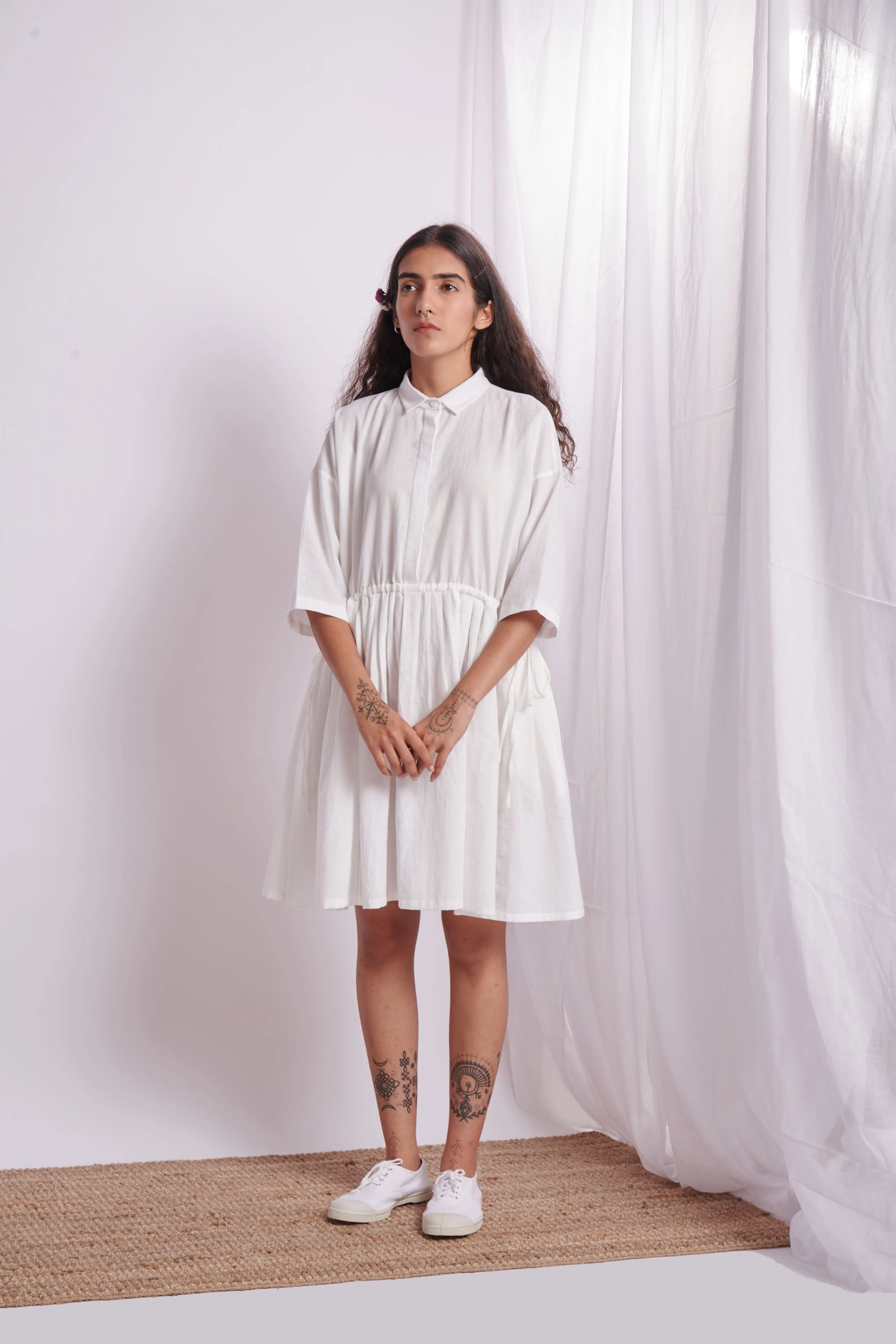 The Plavate I Lesnoy Letâ€™s pack a picnic basket Dress Cotton Pink Sky Blue Daily Collection AW22-34