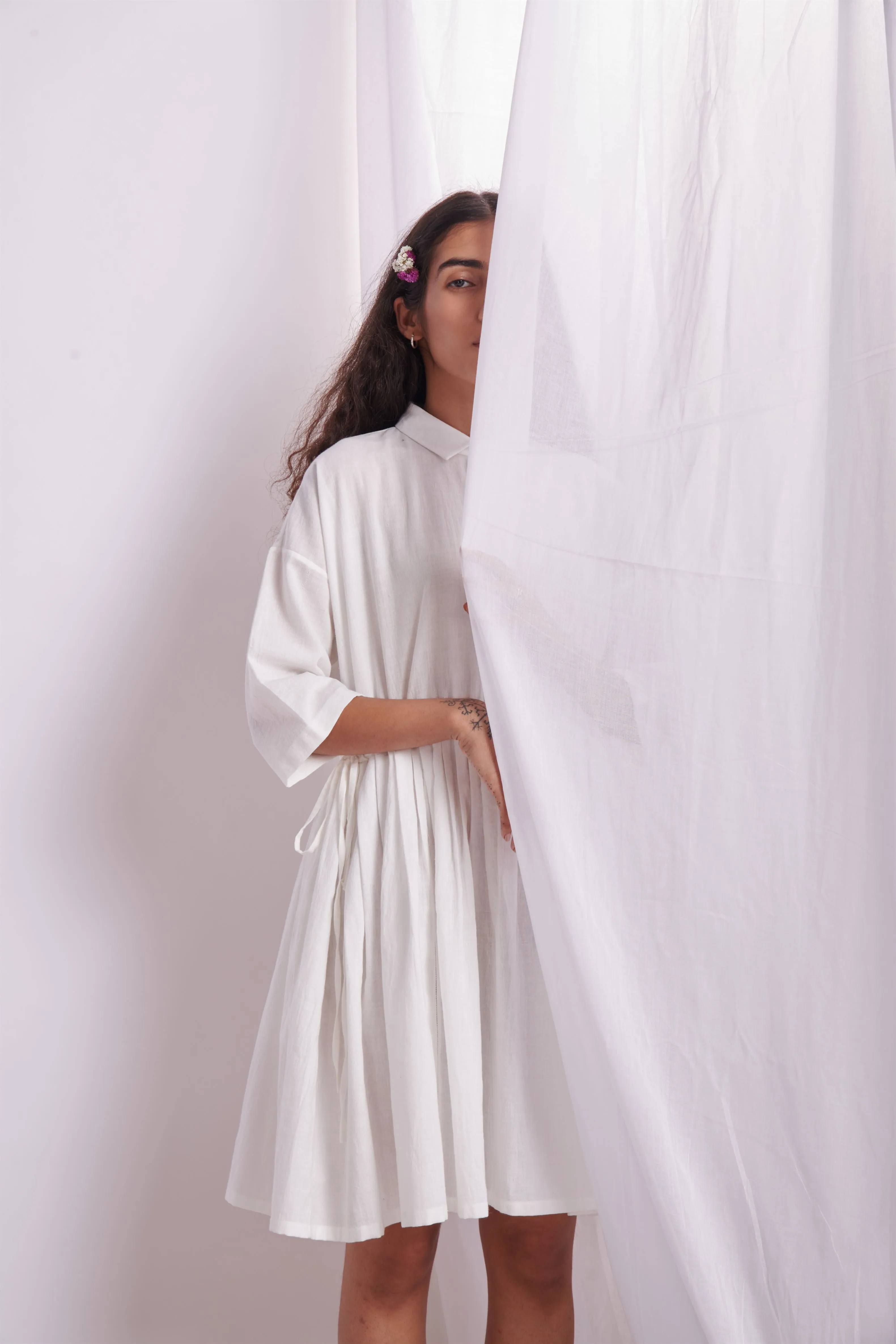The Plavate I Lesnoy Letâ€™s pack a picnic basket Dress Cotton Pink Sky Blue Daily Collection AW22-34