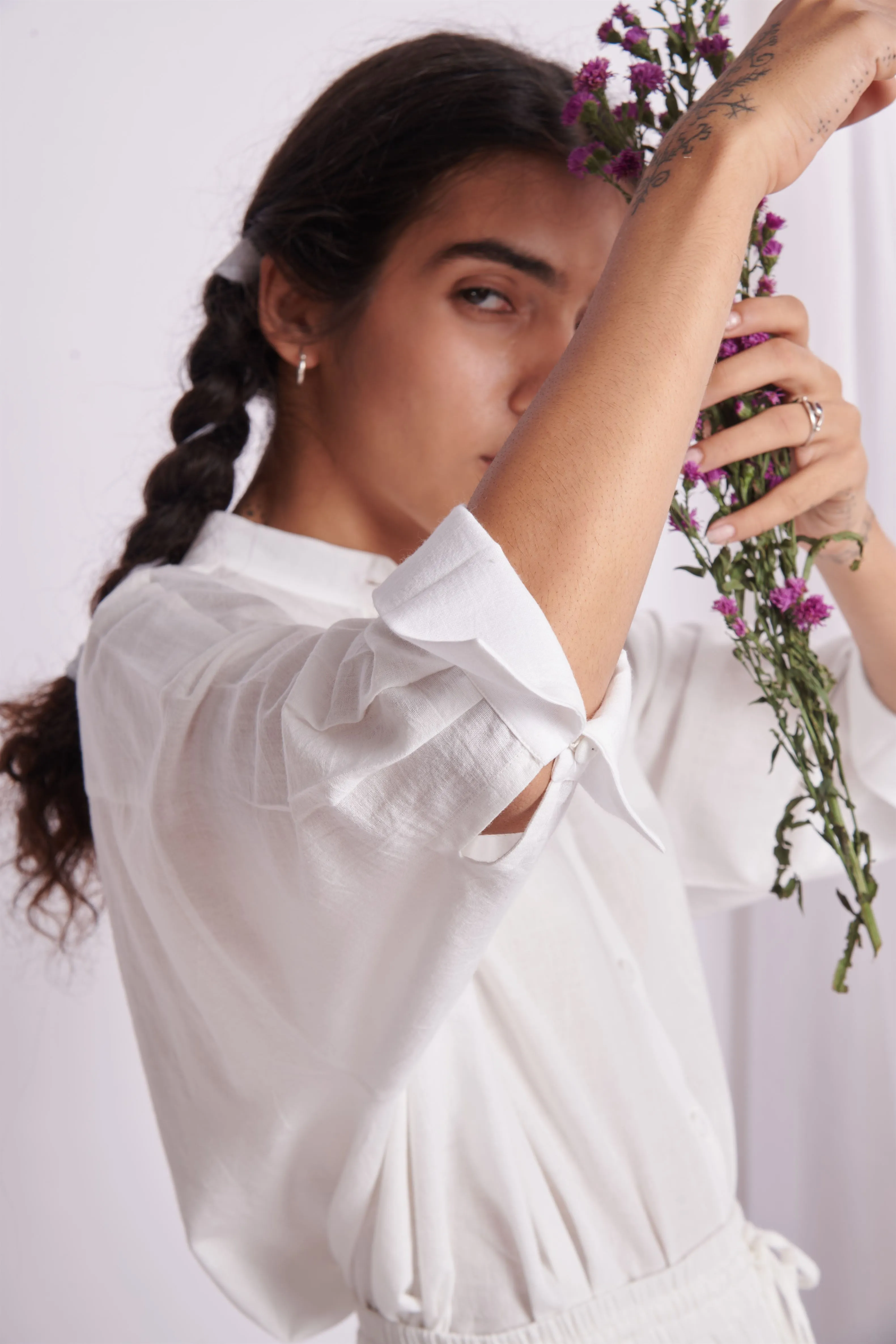 The Plavate I Moskva Happy days are here Co- ord Set Cotton White    Daily Collection AW22-39