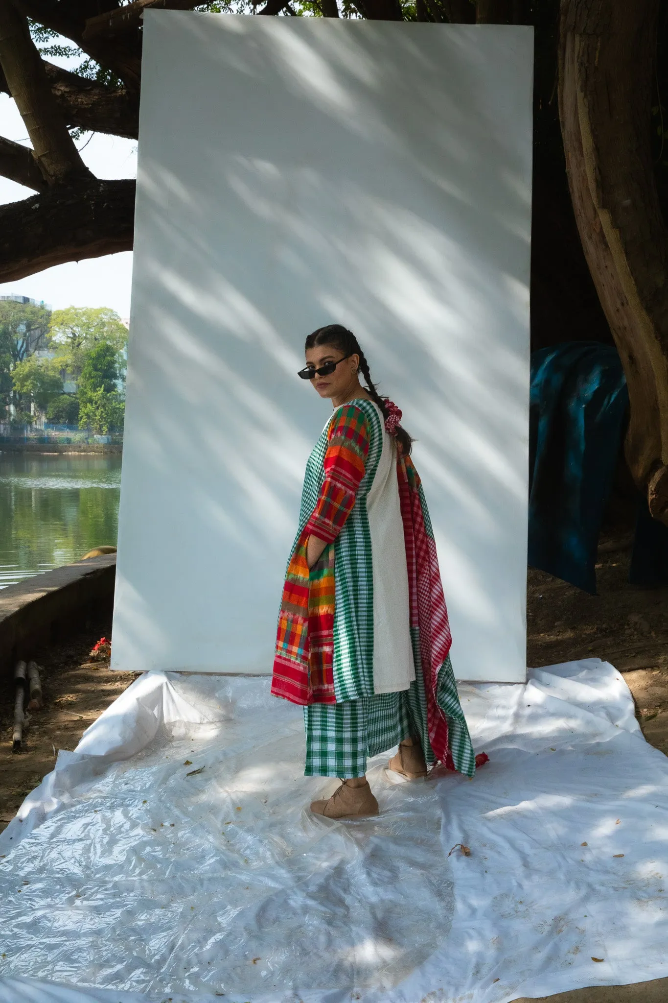 The Twirly Dress Set (Dress   Palazzo   Dupatta)