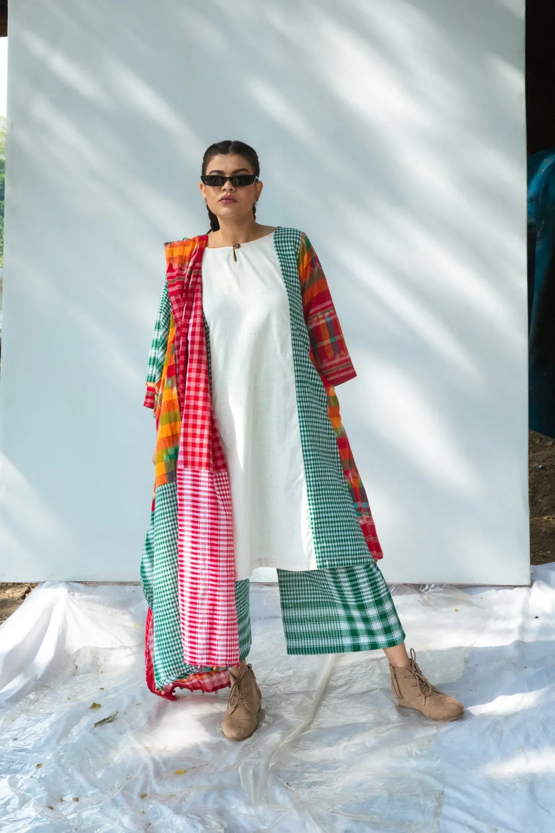 The Twirly Dress Set (Dress   Palazzo   Dupatta)