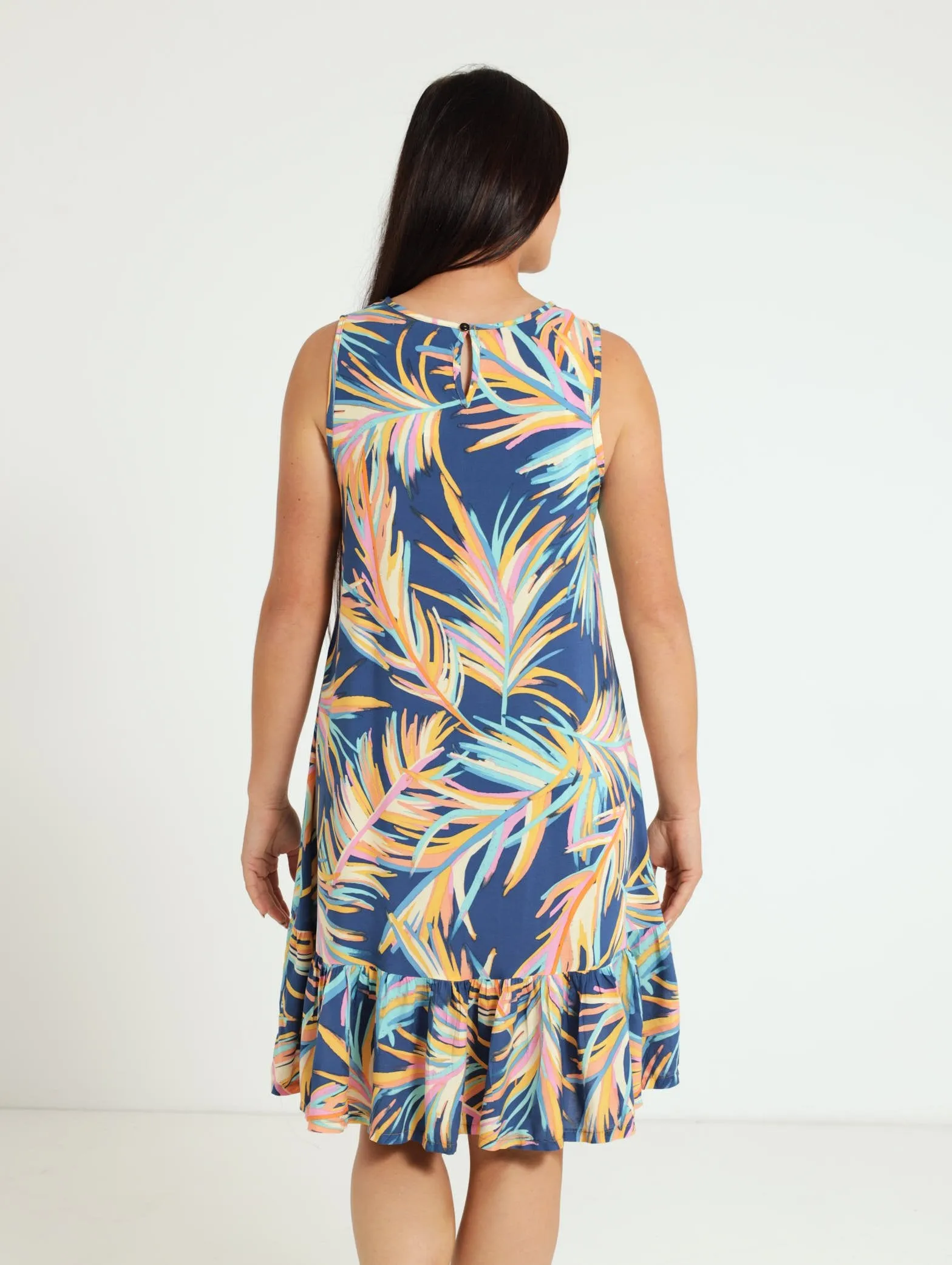 Tier Hem Shift Dress