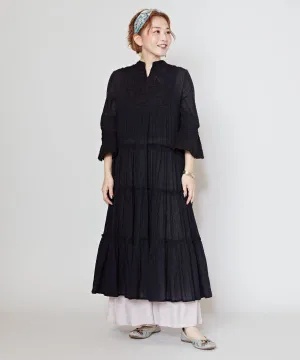 Tiered Tunic Dress with Bell Sleeve