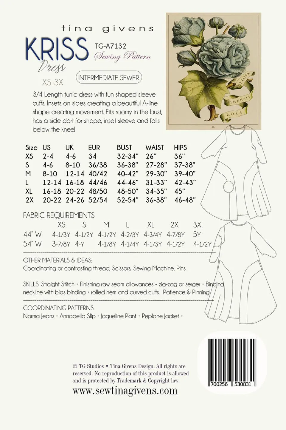 Tina Givens : Kriss Tunic Dress