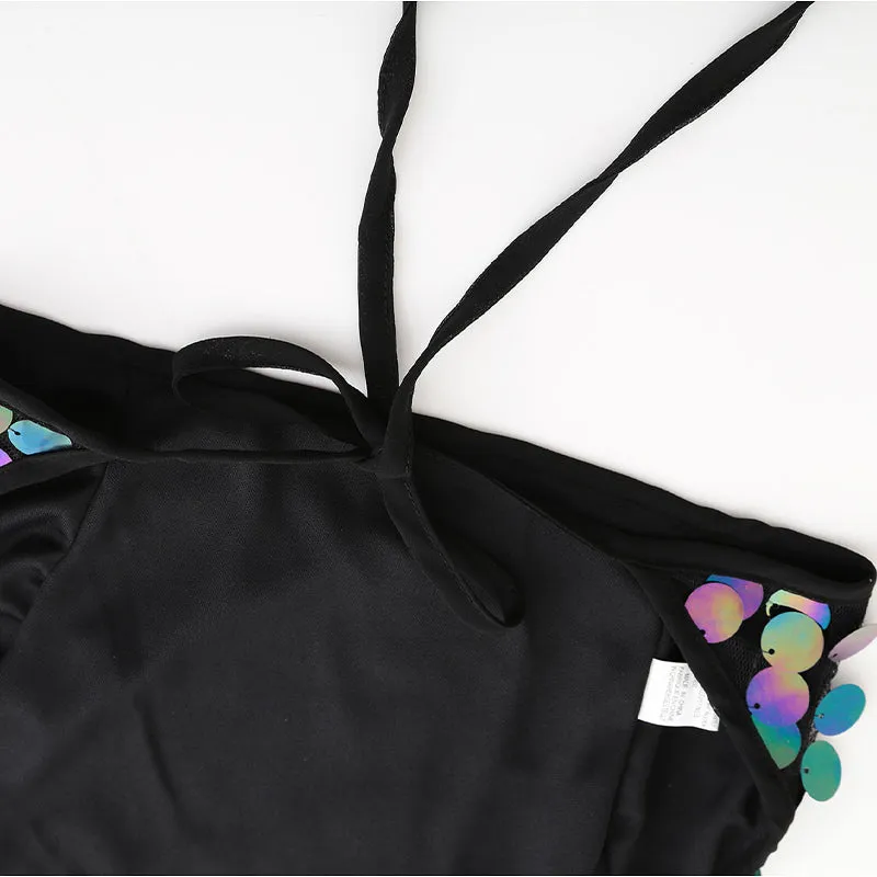 Top Fashion Sequins Short Sexy Vest