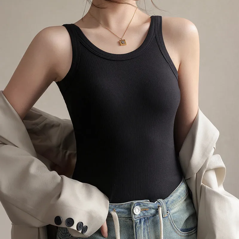 Tops with Built in Bra Tank Top