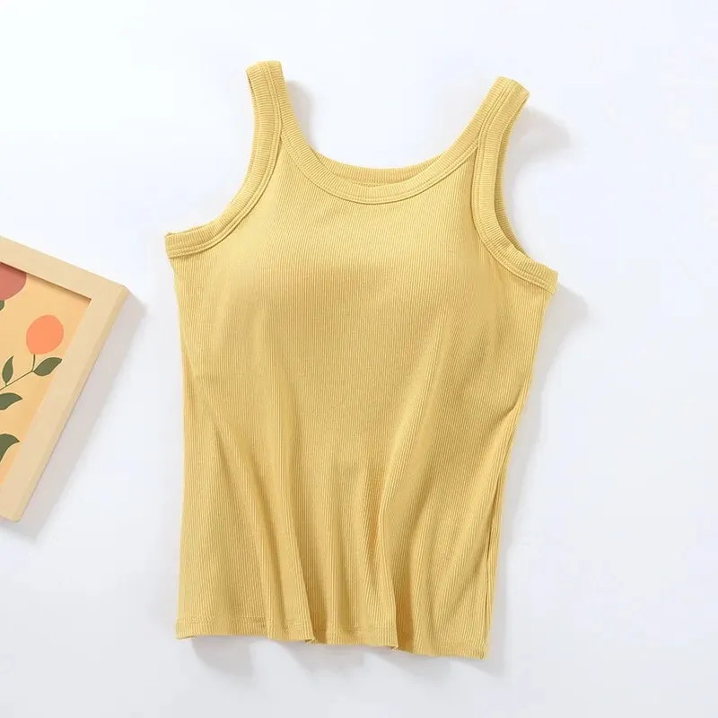 Tops with Built in Bra Tank Top