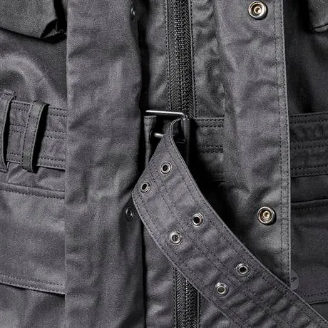 Triumph Beck 2 Black Wax Cotton Motorcycle Jacket