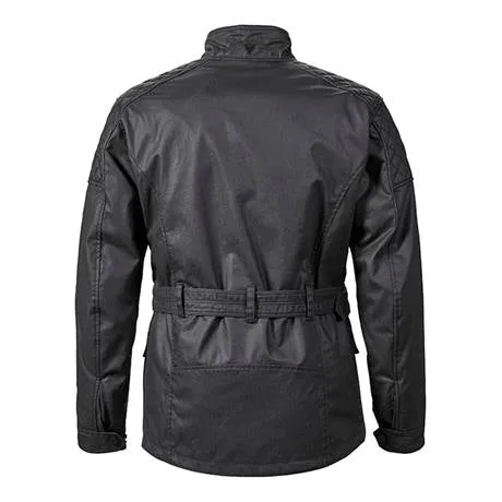 Triumph Beck 2 Black Wax Cotton Motorcycle Jacket