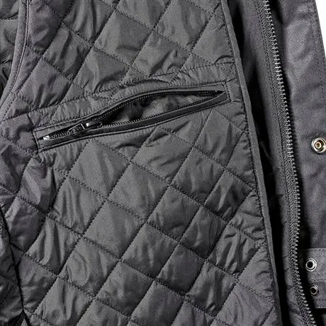 Triumph Beck 2 Black Wax Cotton Motorcycle Jacket