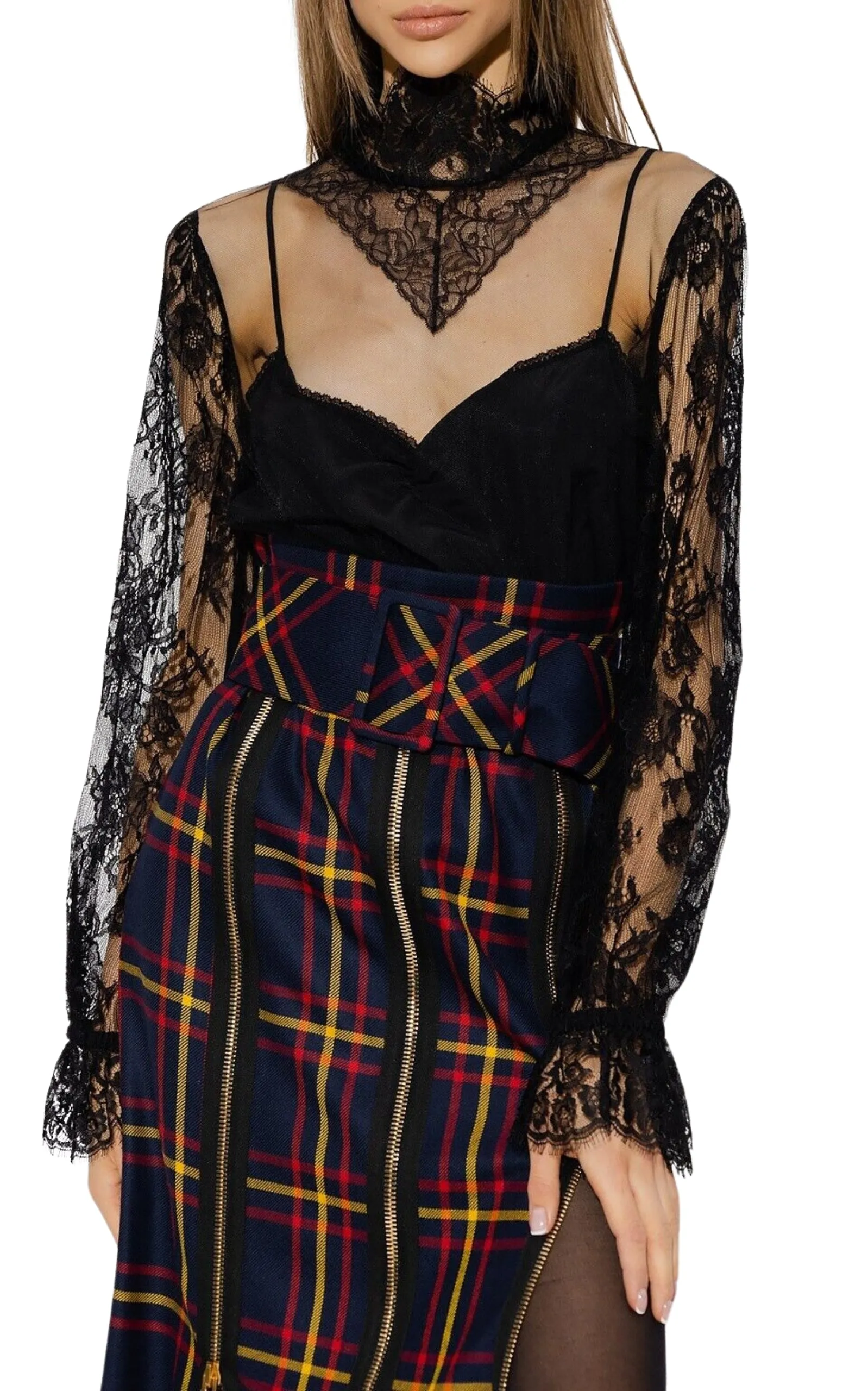Tulle and Lace Shirt