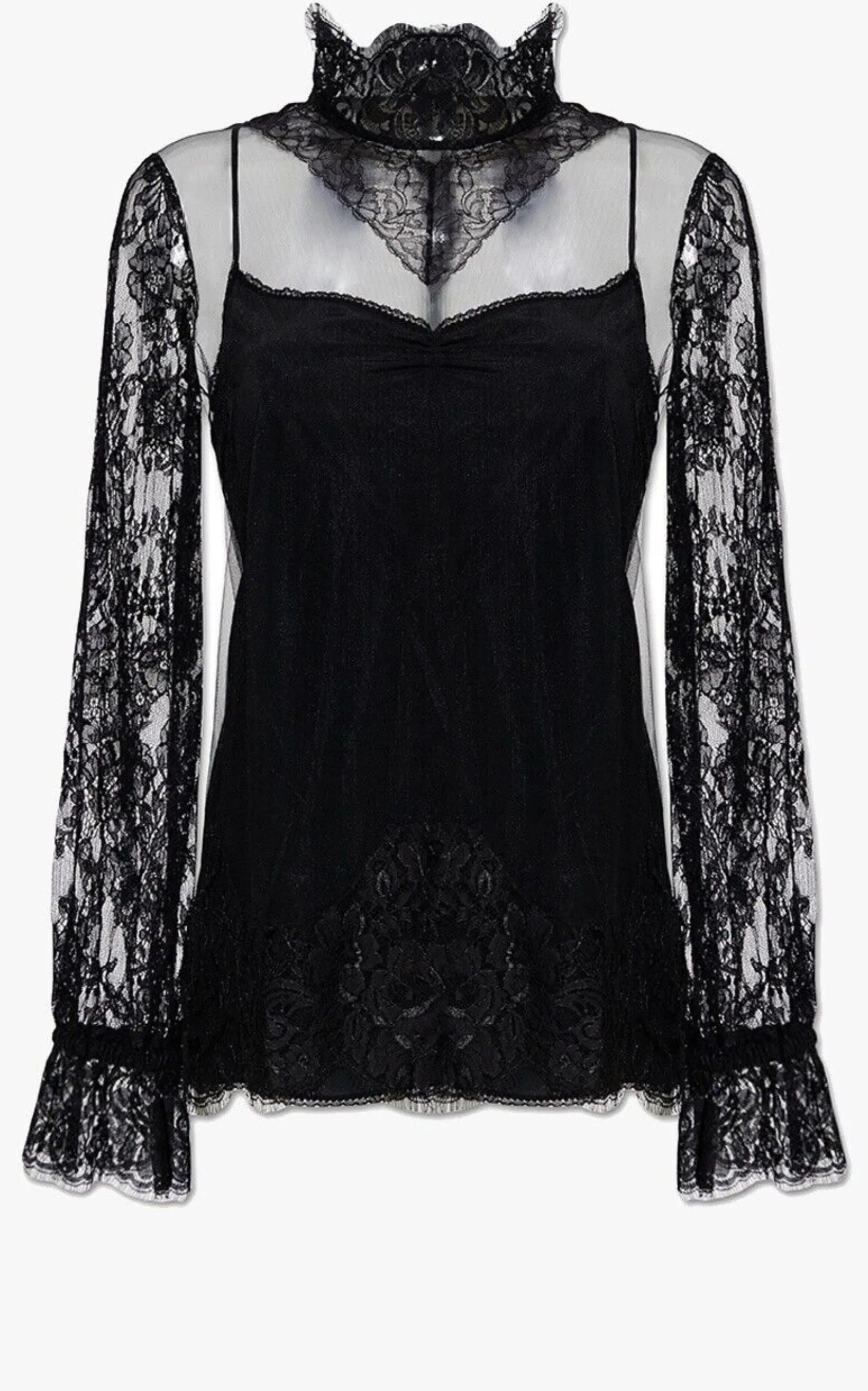 Tulle and Lace Shirt
