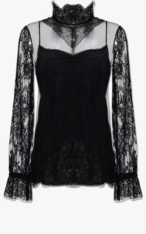 Tulle and Lace Shirt